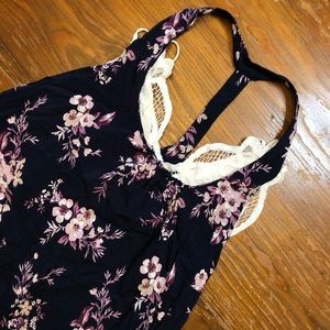 Navy Blue Flower Sundress
